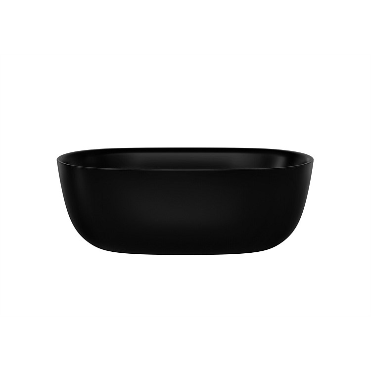 Kaldewei Meisterstuck Oyo Duo 1630mm Bath with overflow and waste Matt Black