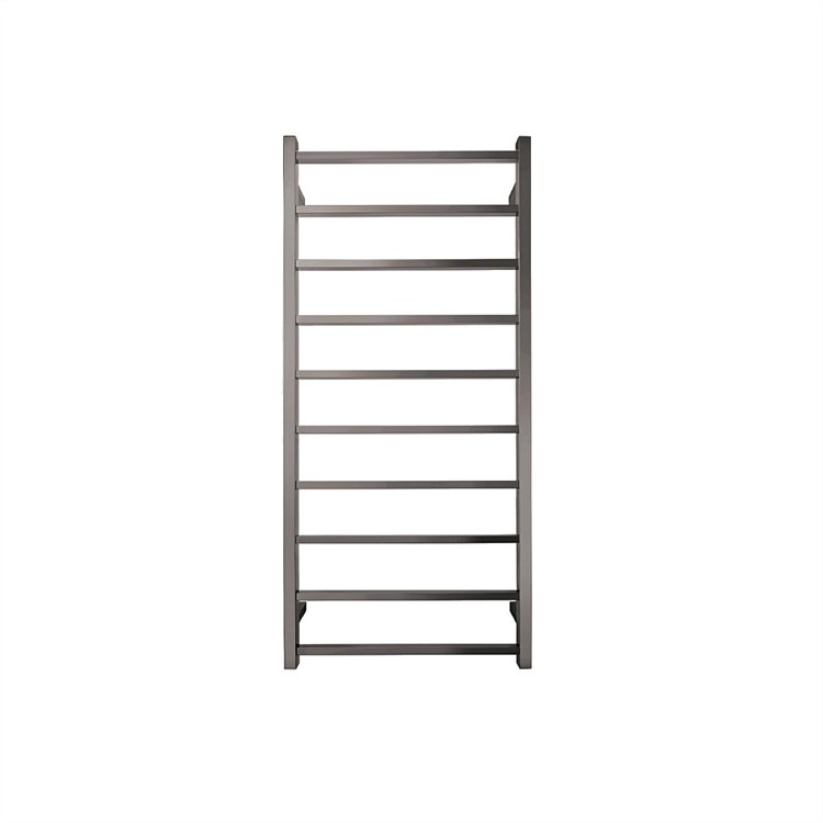 Tranquillity Jersey 10 Bar Square Towel Warmer Brushed Gunmetal