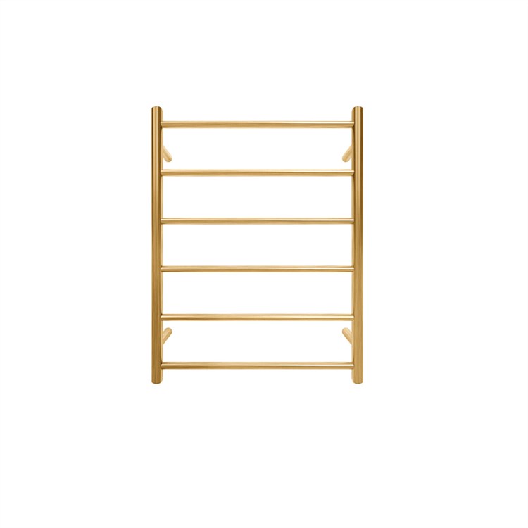 Tranquillity Jersey 6 Bar  Round Towel Warmer Brushed Brass