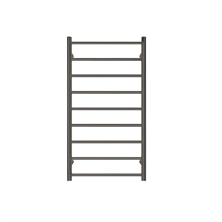 Tranquillity Jersey 9 Bar Round Towel Warmer Brushed Gunmetal