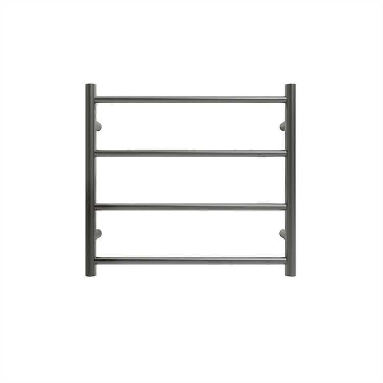 Tranquillity Jersey 4 Bar Round Towel Warmer Brushed Gunmetal