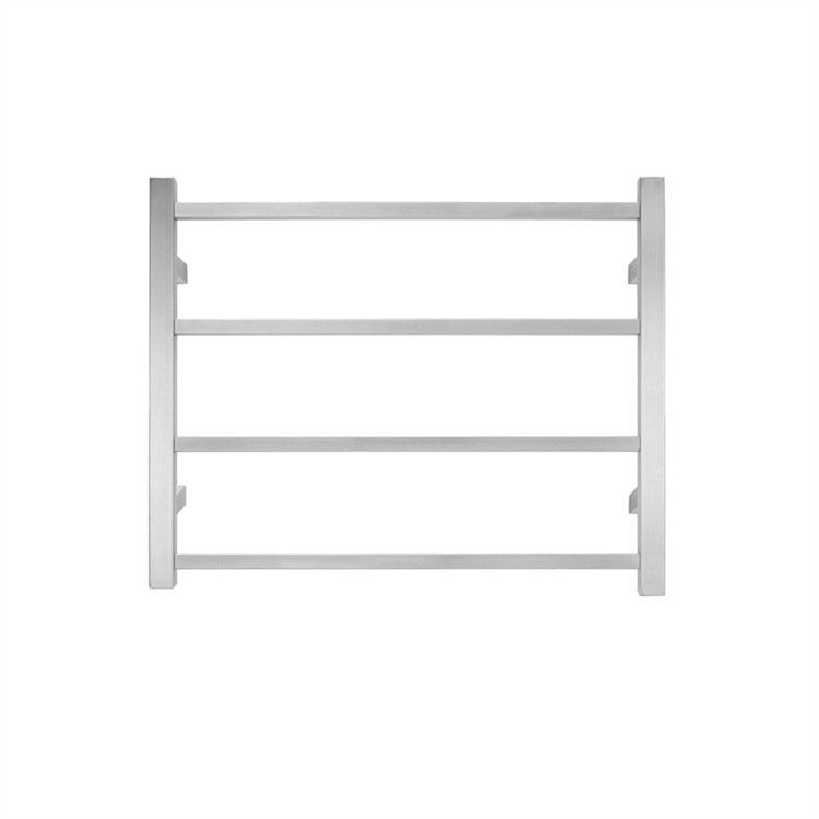 Tranquillity Jersey 4 Bar Square Towel Warmer Brushed Stainless