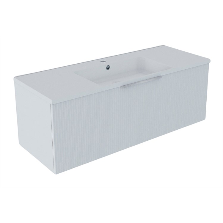 LeVivi Positano 1200mm Wall-Hung Vanity Matt White