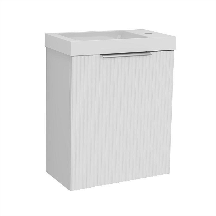 LeVivi Positano Wall-hung Ensuite Vanity RH Door Matt White LeVivi Positano Wall-hung Ensuite Vanity RH Door Matt White