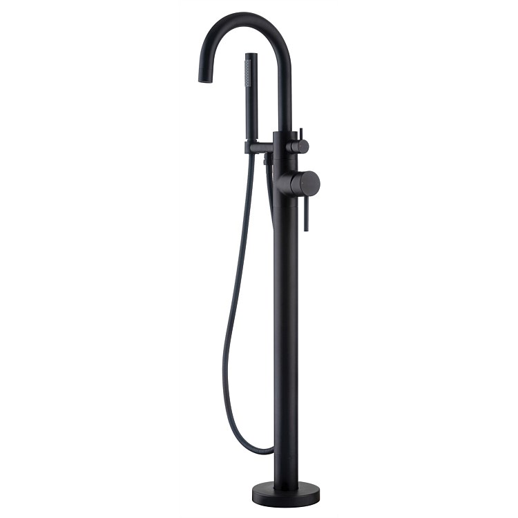 Paini Floor-Standing Bath Filler Black