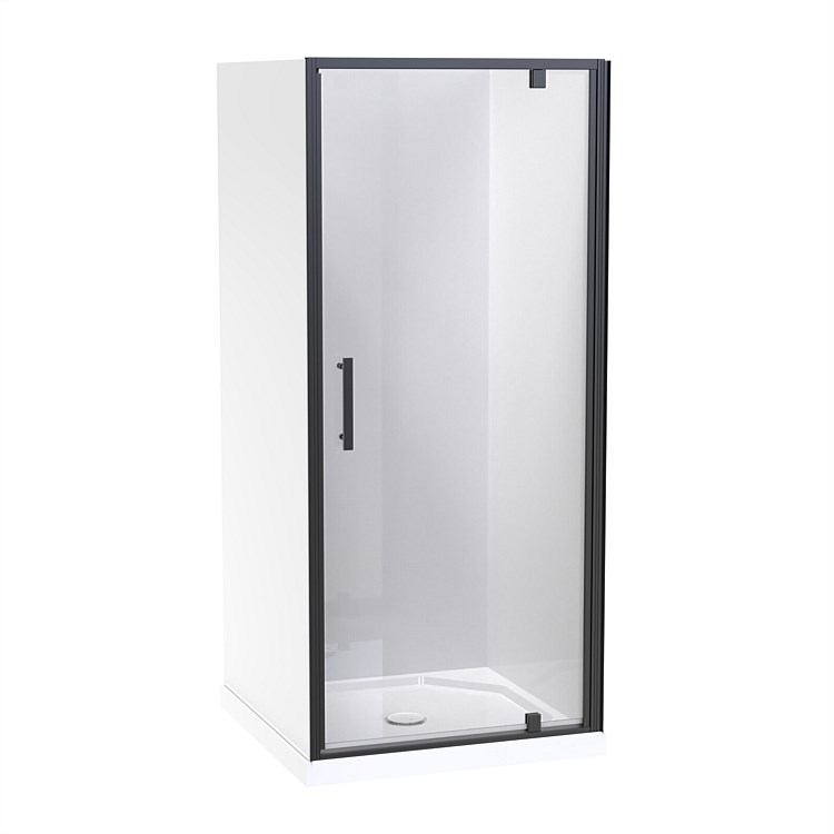 Clearlite Induro 1000mm 3 Sided Shower Enclosure Black