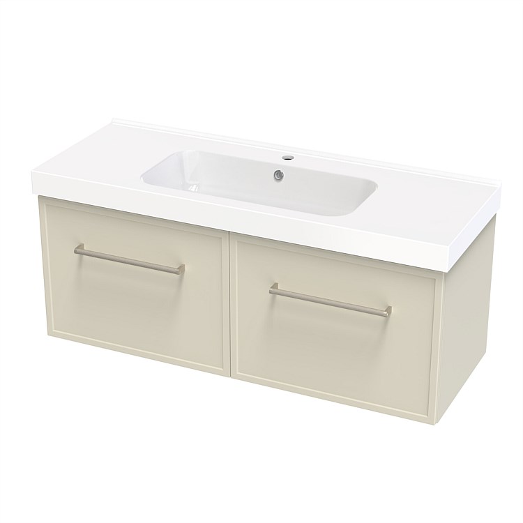 Athena Array Berlin 1210mm Side x Side Wall Hung Vanity with Menuet VC Top Tusk