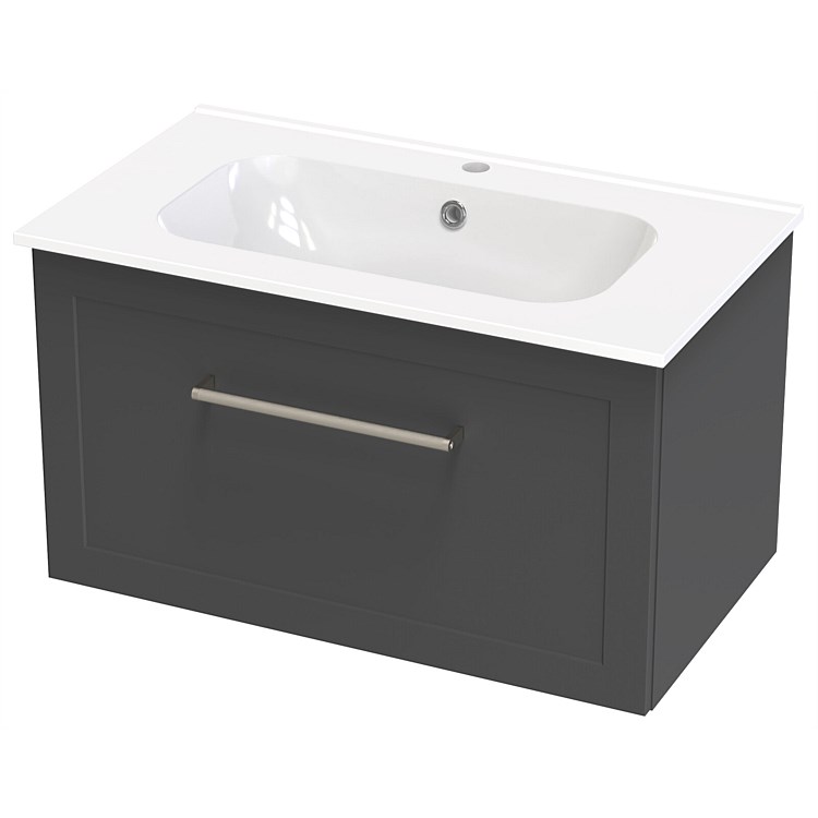 Athena Array Oslo 815mm Wall Hung Vanity with Nera VC Top Slate