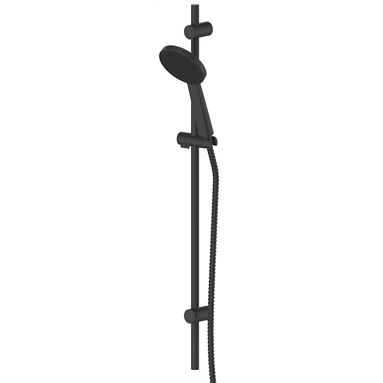 Greens Glide RainBoost® Adjustable Rail Shower Matte Black
