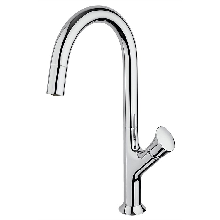 Paini Cucina Kitchen Mixer with Pull-Down Nozzle Chrome