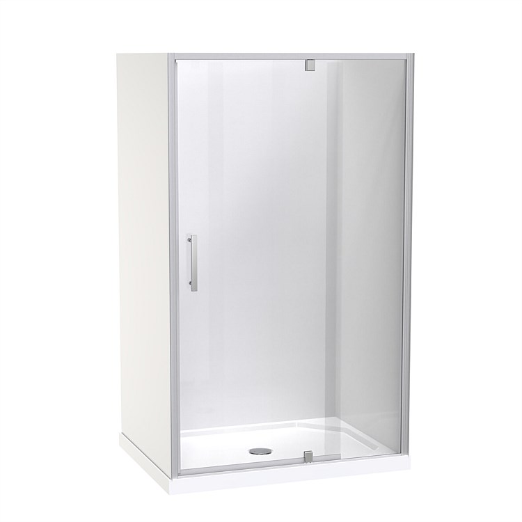 Clearlite Induro 1200 x 900mm 3 Sided Moulded Shower Enclosure Satin