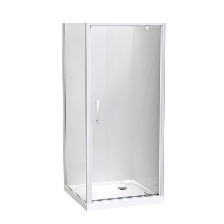 Clearlite Induro 900mm 2 Sided Shower Enclosure White
