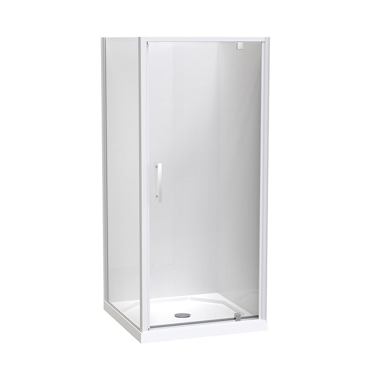 Clearlite Induro 900mm 2 Sided Shower Enclosure White