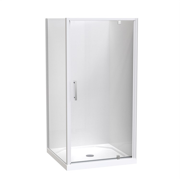 Clearlite Induro 1000mm 2 Sided Shower Enclosure White