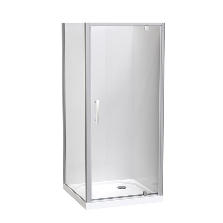 Clearlite Induro 900mm 2 Sided Shower Enclosure Satin