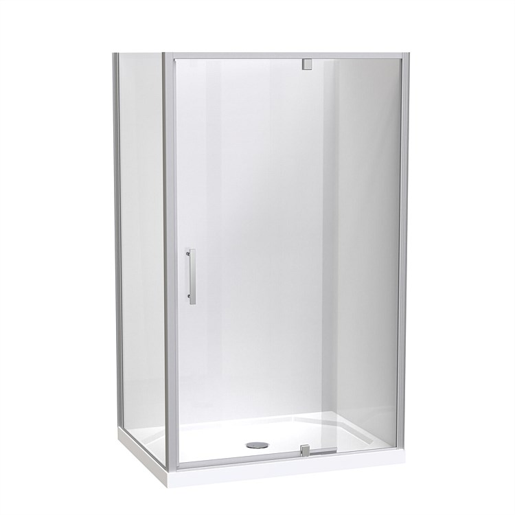Clearlite Induro 1200 x900mm 2 Sided Shower Enclosure Satin