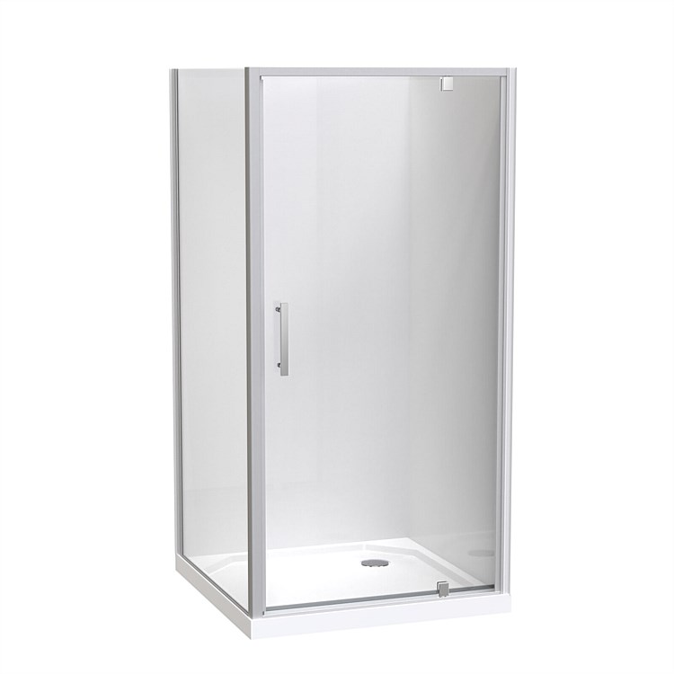Clearlite Induro 1000mm 2 Sided Shower Enclosure Satin