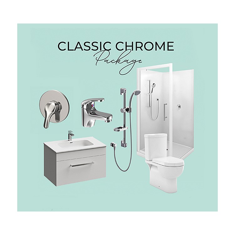 LeVivi Classic Chrome Bathroom Package