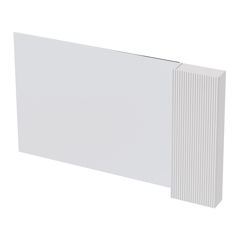 St Michel Flo Mirror Cabinet 1500mm 1 Door Classic White Satin