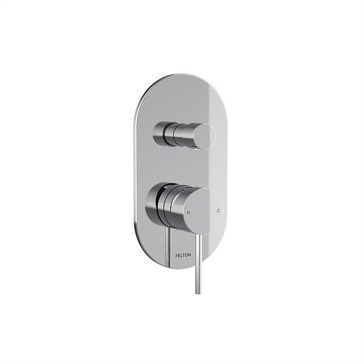 Felton Linea Mains Pressure Diverter Mixer Chrome Felton Linea Mains Pressure Diverter Mixer Chrome