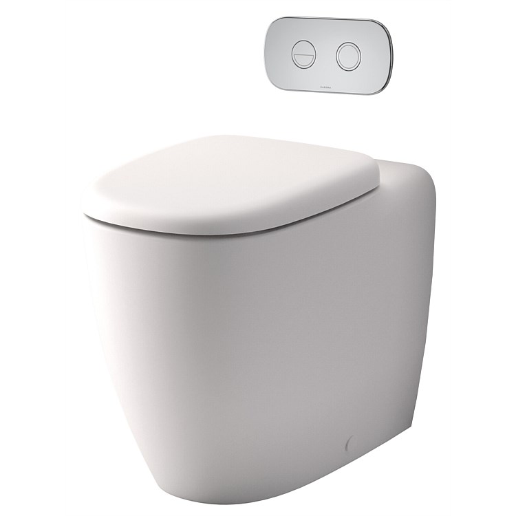 Caroma Contura II Cleanflush® Invisi Series II® Wall-Faced Toilet Suite with Soft Close Seat Matte W
