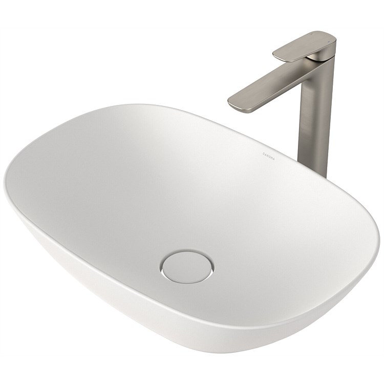 Caroma Contura II 530mm Above Counter Basin Matte White