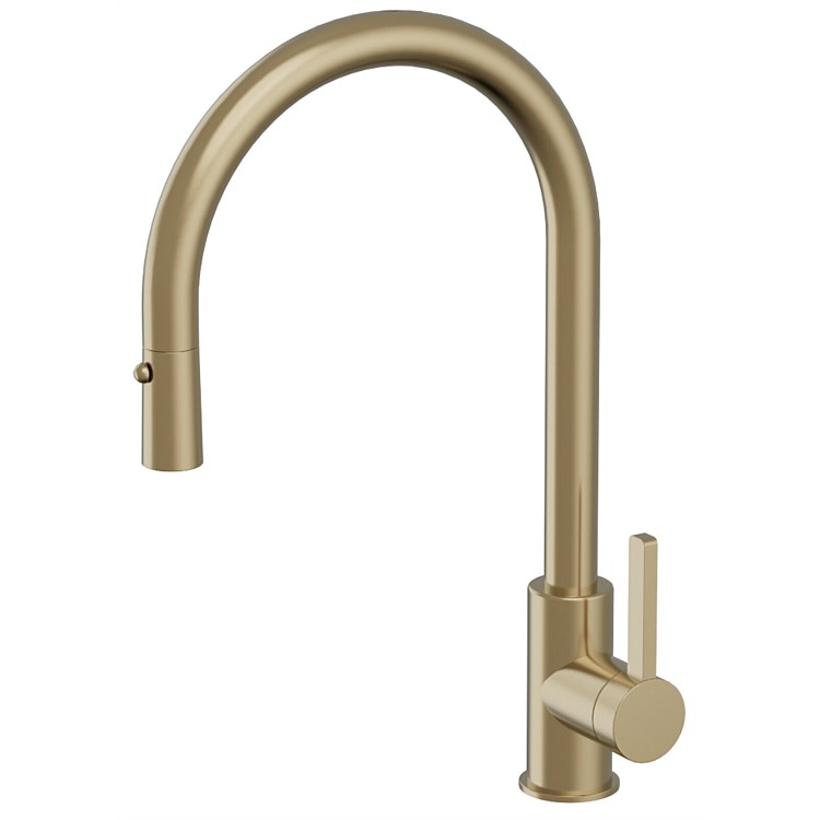 Progetto Venice-R Kitchen Mixer Brushed Brass