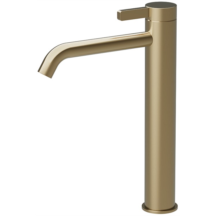 Progetto Venice-R Vessel Basin Mixer Brushed Brass
