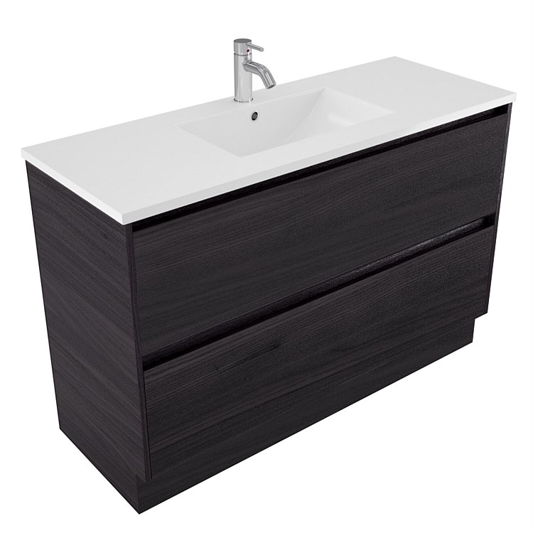 Elementi Sienna 1200mm 2 Drawer Vitreous China Vanity Fiordland Elm Wilderness