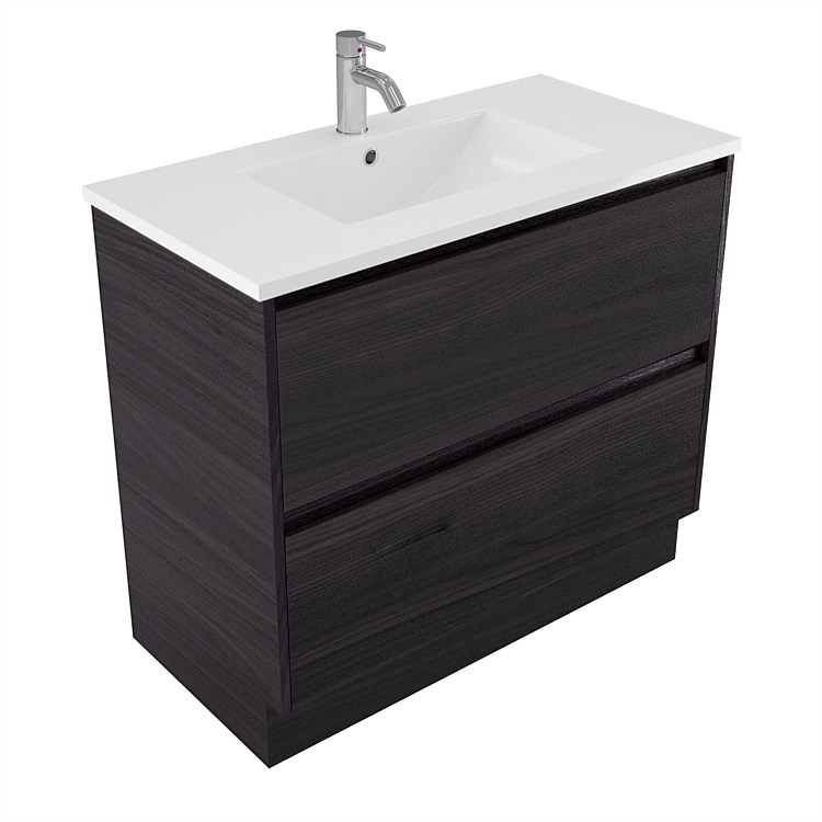 Elementi Sienna 900mm 2 Drawer Vitreous China Vanity Fiordland Elm Wilderness