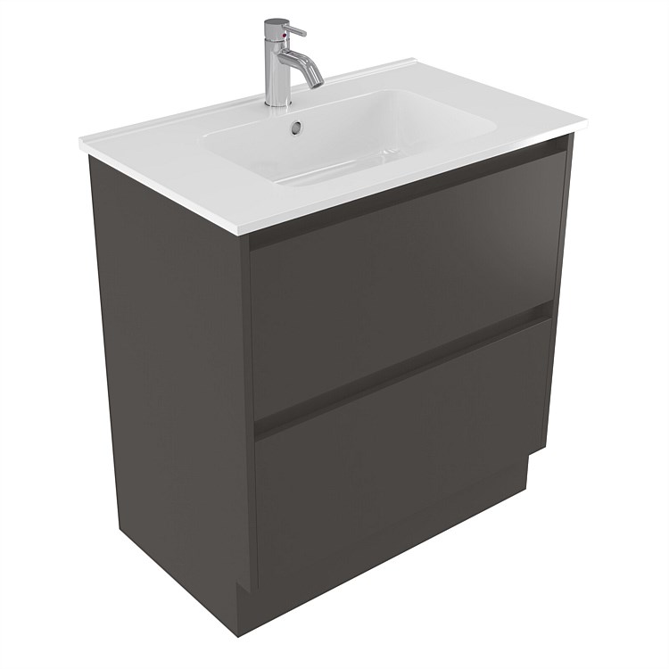 Elementi Sienna 750mm 2 Drawer Polymarble Vanity Bullet