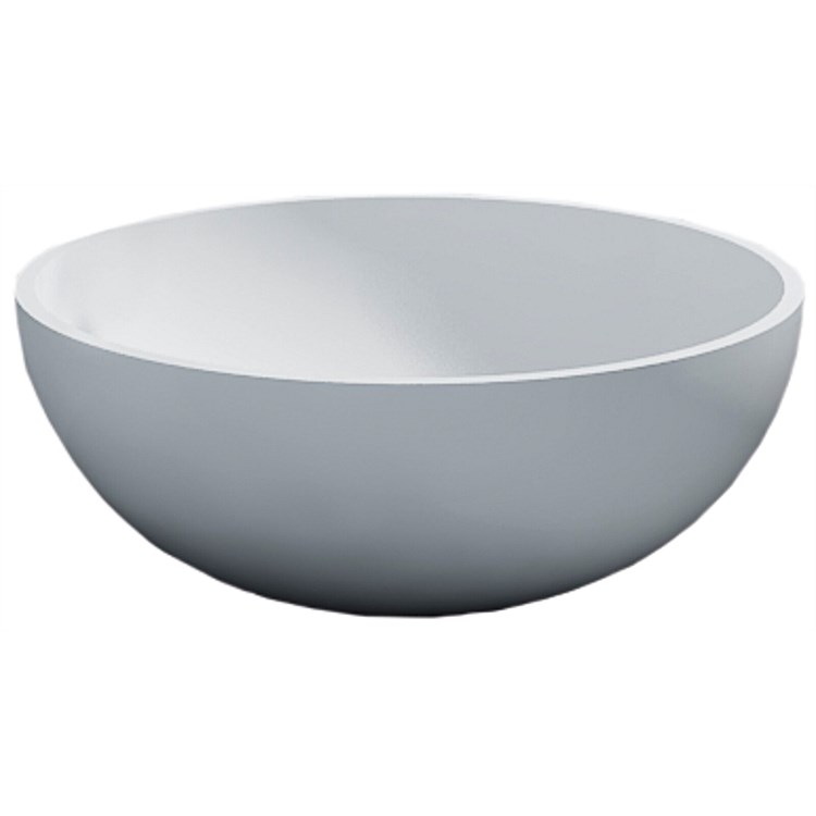 Sessanta Classica Solid Surface Basin Matt White