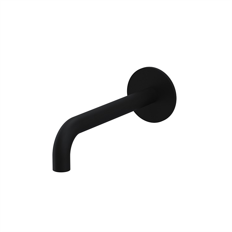 Progetto Venice-R Wall Mounted Bath Spout Matt Black