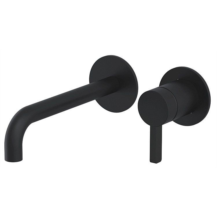 Progetto Venice-R Wall Mounted Basin Mixer Matt Black