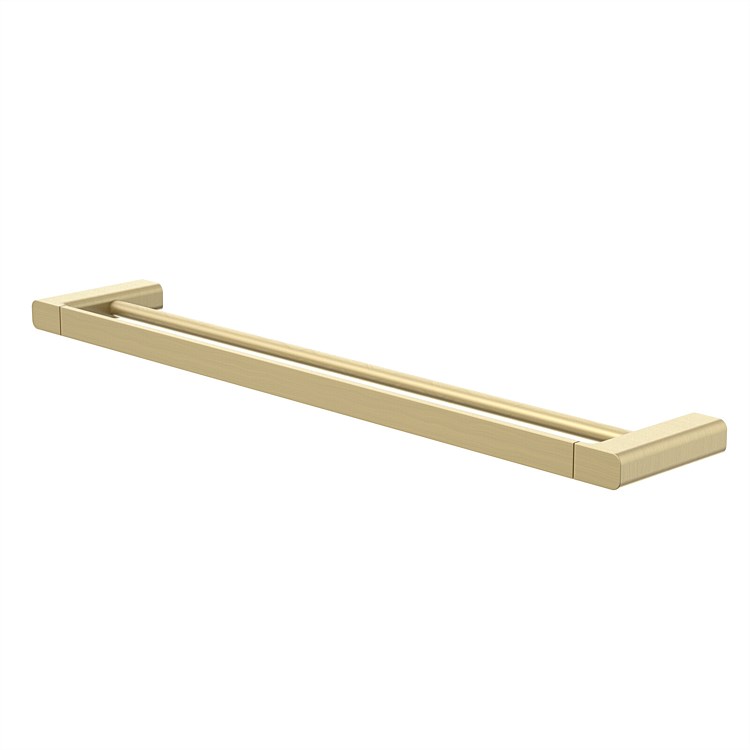 Caroma Luna Double Towel Rail 630mm Brushed Brass