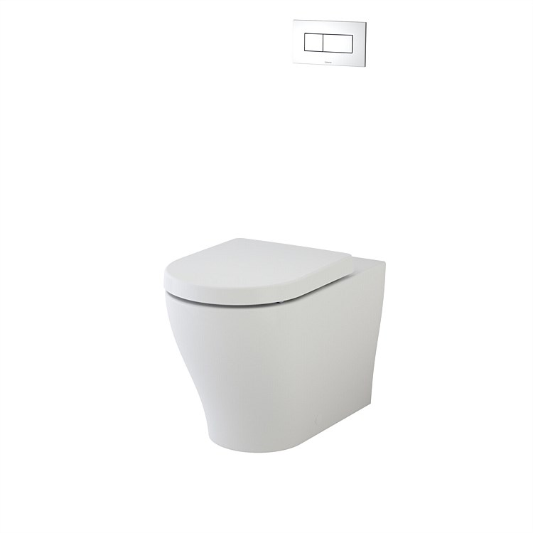 Caroma Luna Cleanflush Wall-Faced Bottom Inlet Invisi II Toilet Suite