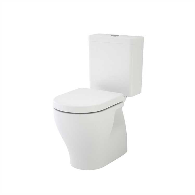 Caroma Luna Cleanflush Close Coupled Back Entry P-Trap Toilet Suite White