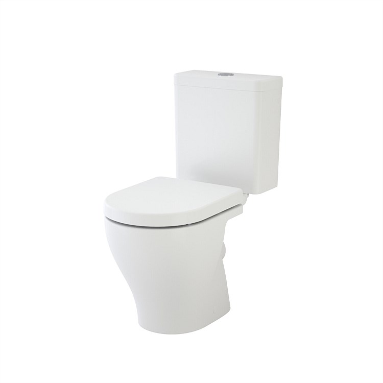 Caroma Luna Cleanflush Close Coupled Bottom Inlet P-Trap Toilet Suite White