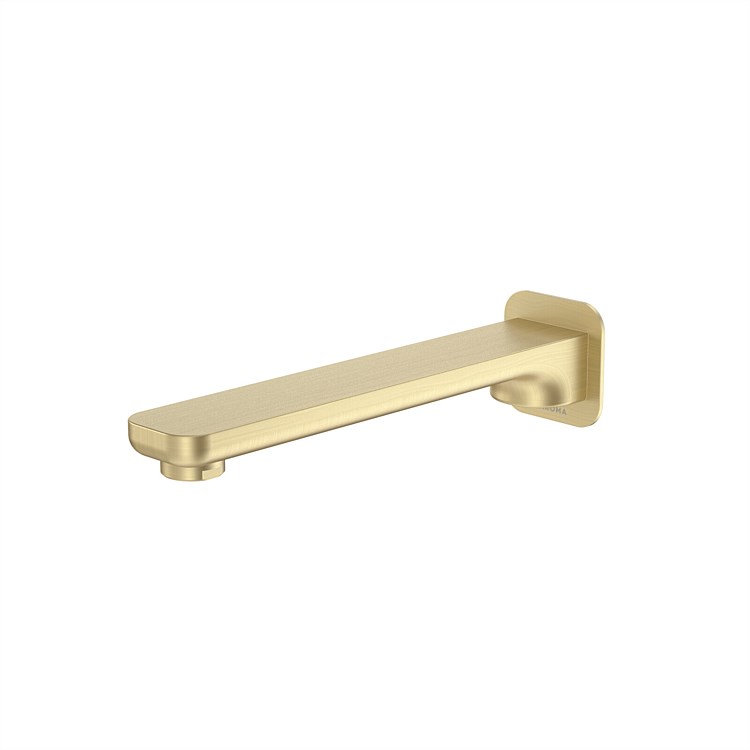 Caroma Luna Wall Basin/Bath Spout Brushed Brass