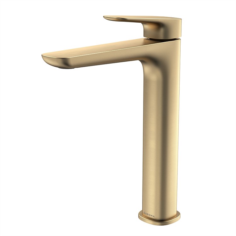 Caroma Contura II Tower Basin Mixer Brushed Brass