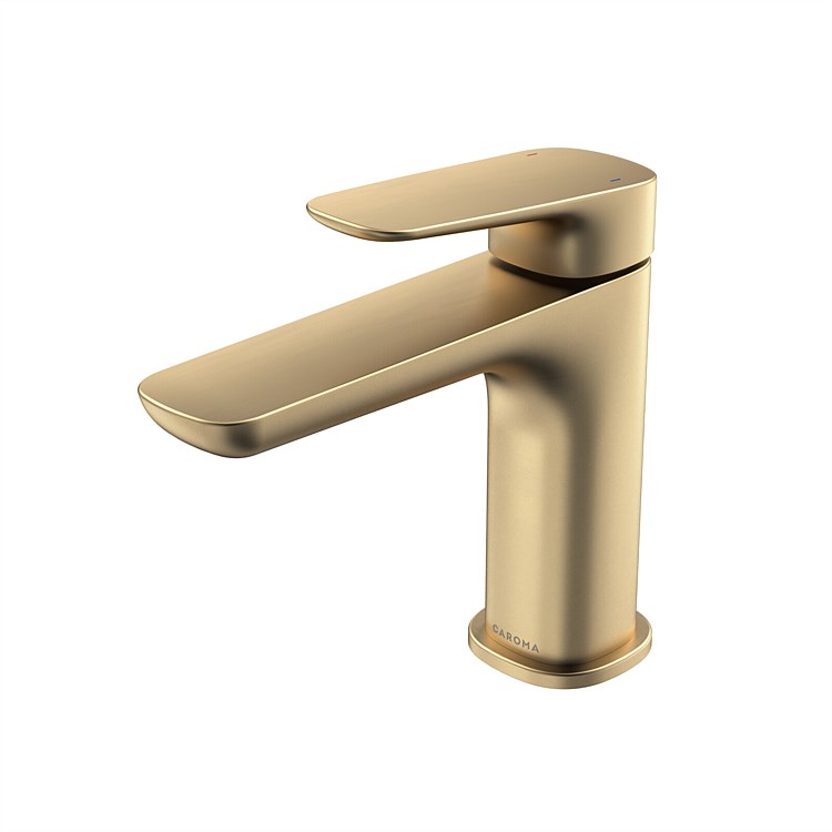 Caroma Contura II Basin Mixer Brushed Brass