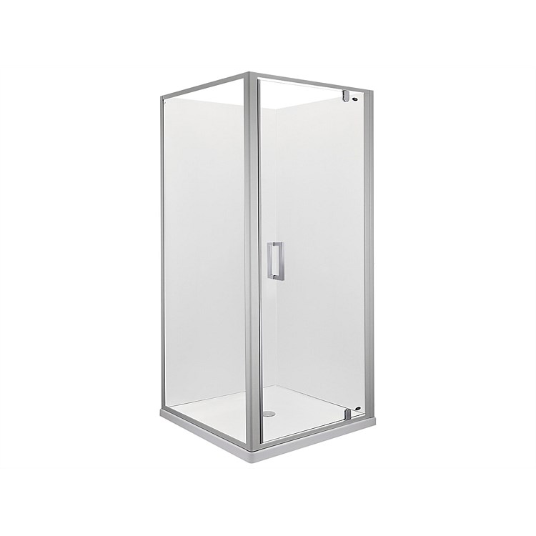 Englefield Azure II 900mm 2 Sided Square Shower Enclosure Metallic