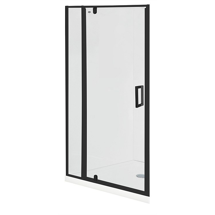 Englefield Azure II 1200 x 900mm Alcove Shower Enclosure Corner Contour Black
