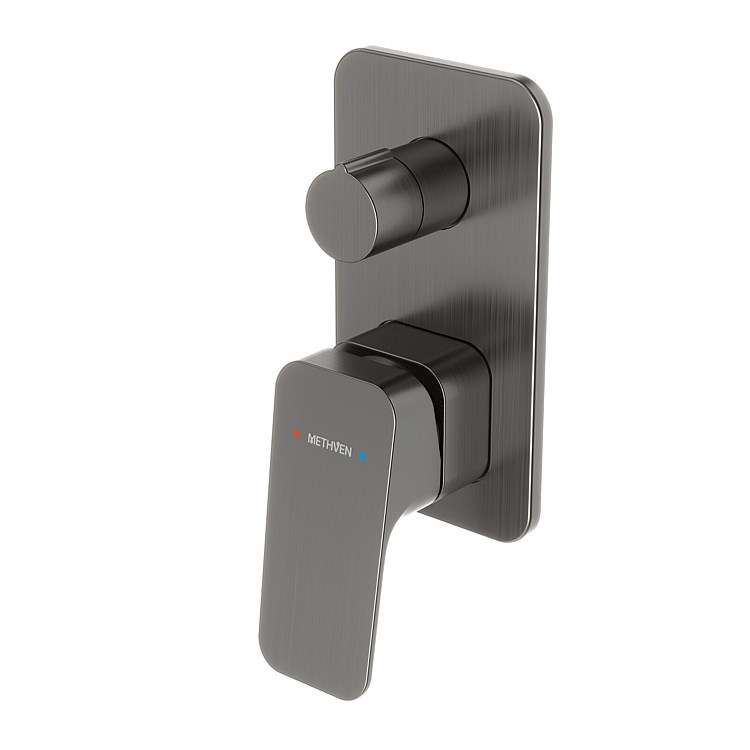 Methven Waipori MK2 Shower Mixer with Diverter Gunmetal