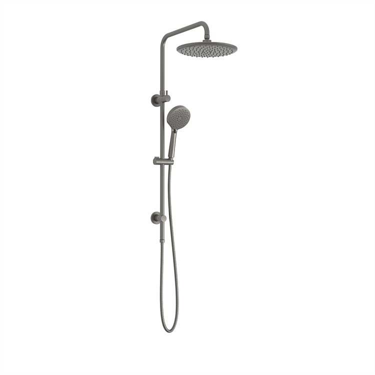 Greens Optimus Twin Rail Shower Gunmetal