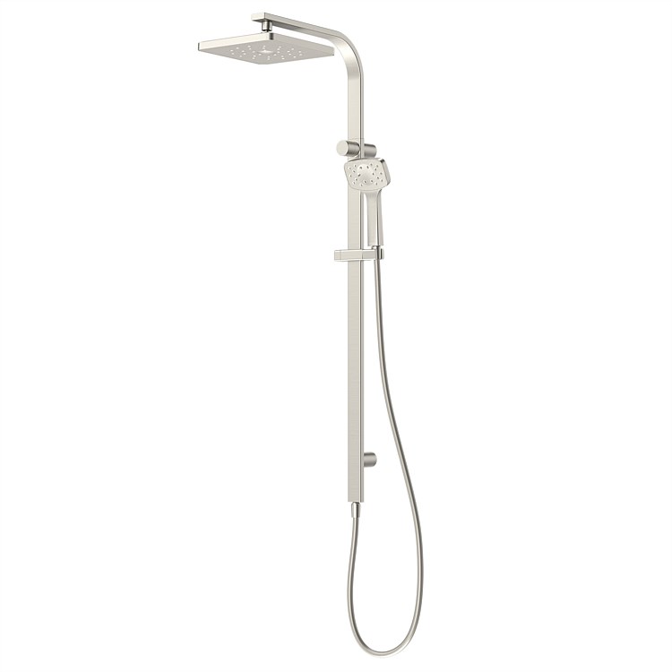 Methven Waipori MK2 Rail Shower With Overhead Brushed Nickel