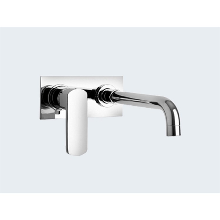 Paini Ovo W/Mounted Basin Mixer With Plate 200-230mm Spout Chrome