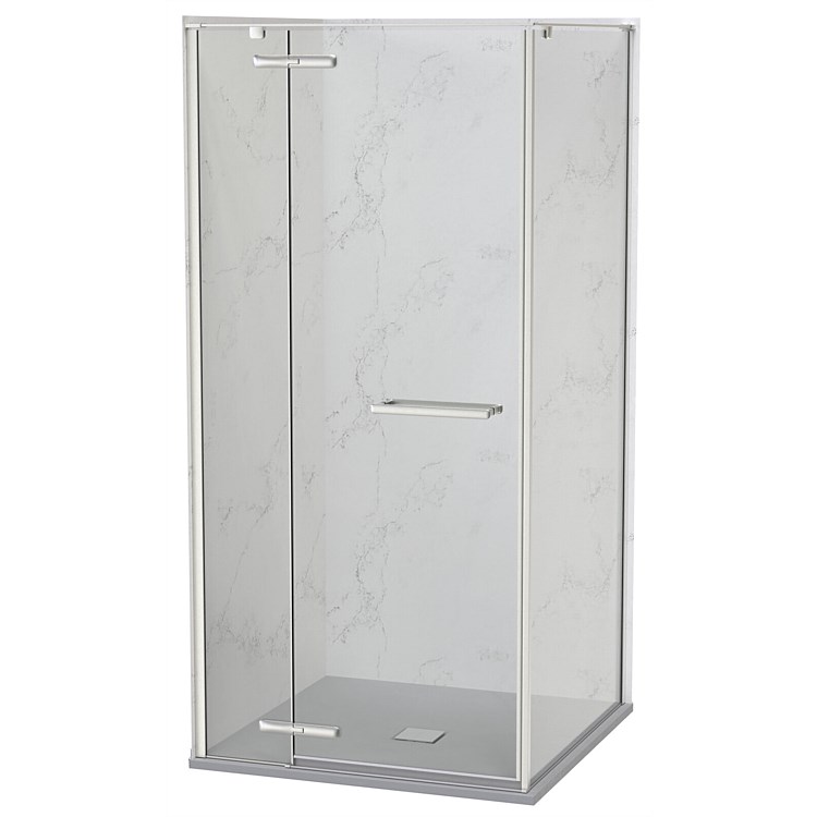 Athena Artrus 1000mm SlateForma 2 Wall Tile Shower Enclosure Stone Brushed Nickel