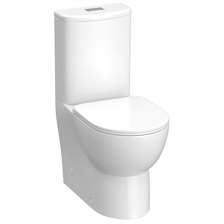 LeVivi Surrey Compact Back-To-Wall Rimless Toilet Suite S-Trap