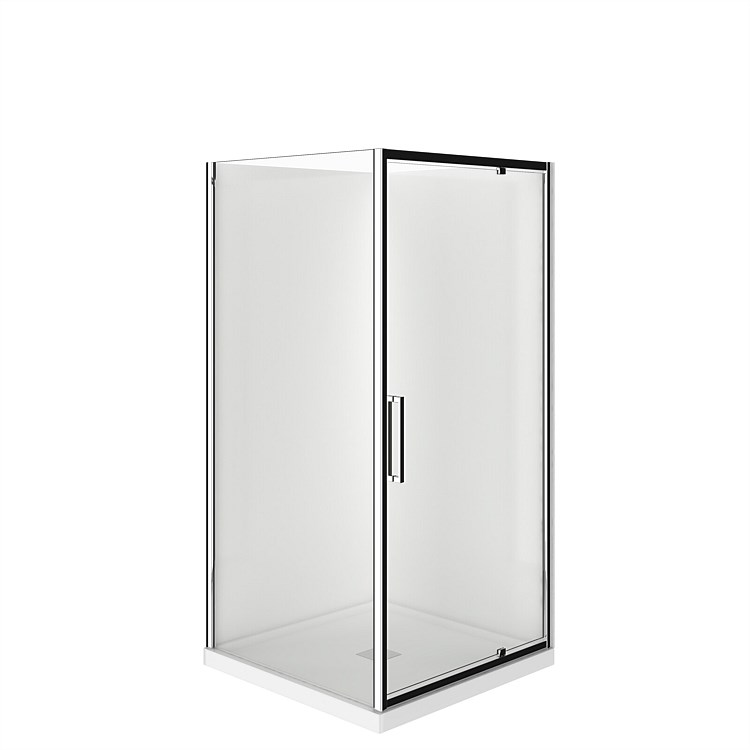 Elementi Evolve 2 Sided 1000 x 1000mm Flat Wall Shower Enclosure Chrome Elementi Evolve 2 Sided 1000 x 1000mm Flat Wall Shower Enclosure Chrome